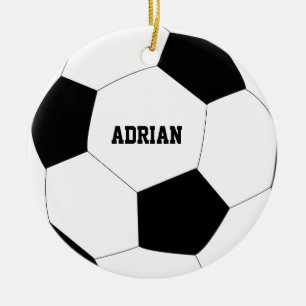 Fußball-Ball Personalisiert Keramik Ornament
