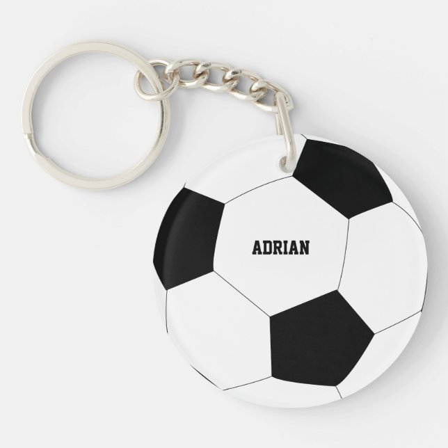 Fußball-Ball Personalisiert Schlüsselanhänger (Vorderseite)