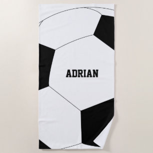 Fußball-Ball Personalisiert Strandtuch