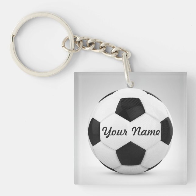 Fußball-Ball-personalisierte Geschenk-Ideen Schlüsselanhänger (Vorderseite)