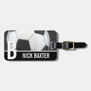 Fußball-Ball-personalisierter Gepäckanhänger