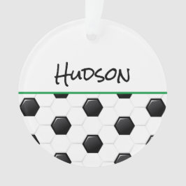 Fußball Ball Player NAME Führen Sie Kick Goal Fun  Ornament