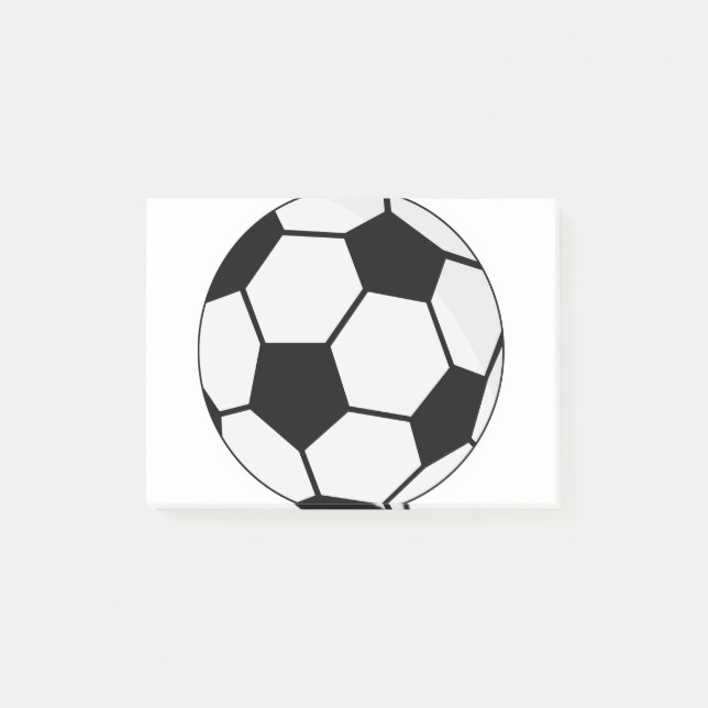 Fußball-Ball Post-it Klebezettel (Vorderseite)
