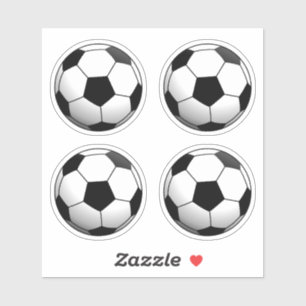Fußball-Ball Set 4 Aufkleber