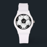 Fußball-Ball sieht Gesicht Armbanduhr<br><div class="desc">Fußball-Ball sieht Gesicht</div>