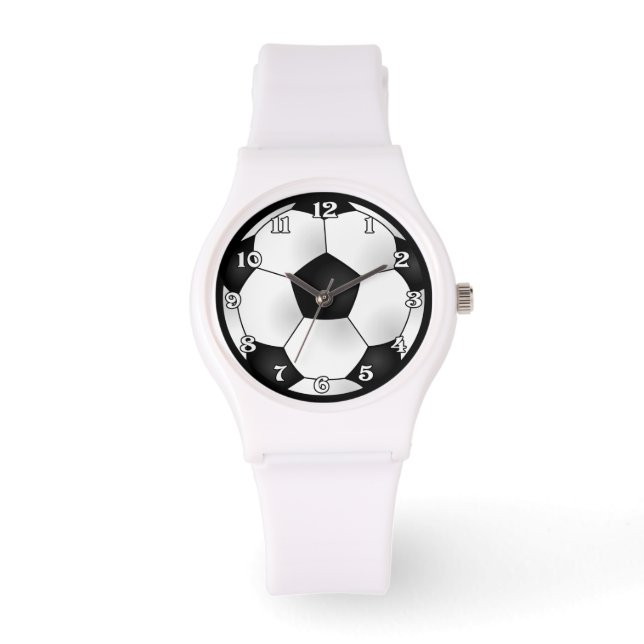 Fußball-Ball sieht Gesicht Armbanduhr (Vorderseite)