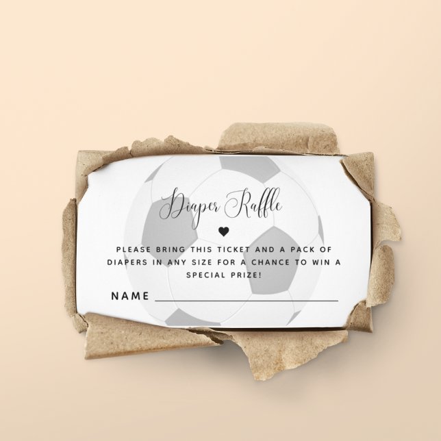 Fußball-Ball Sport Thema Kinderdusche Windeln Wind Begleitkarte (Von Creator hochgeladen)