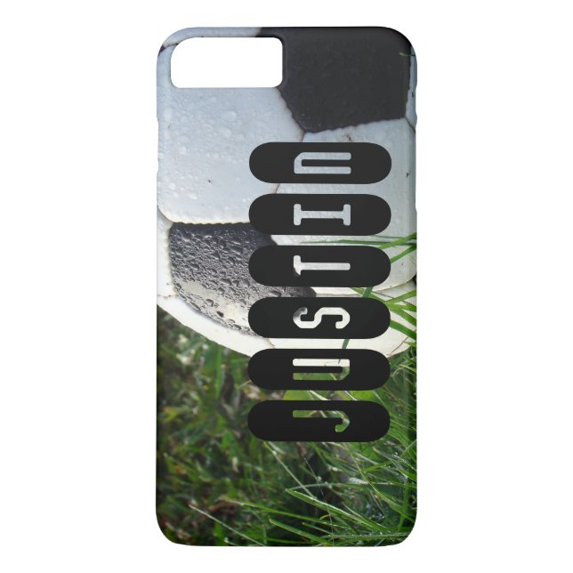 Fußball Ball Sportgrüne Rasenfläche Case-Mate iPhone Hülle (Rückseite)