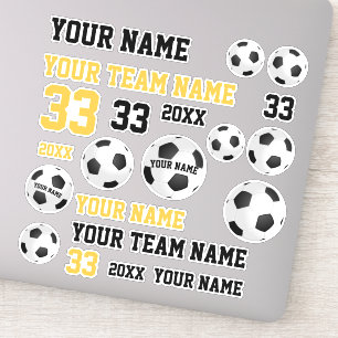 Fußball Ball Team Name Fußball Fußball Fußball Fuß Aufkleber