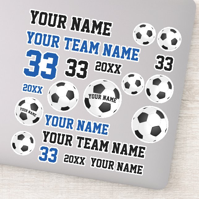 Fußball Ball Team Name Fußball Fußball Fußball Fuß Aufkleber (Detail)