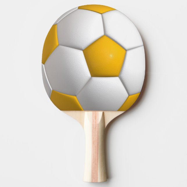 Fußball (Ball) Tischtennis Schläger (Vorderseite)