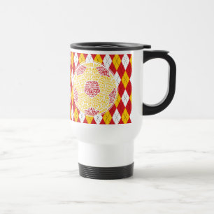 Fußball-Ball-Typografie Reisebecher