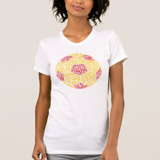 Fußball-Ball-Typografie T-Shirt