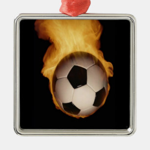 Fußball-Ball zur Feuerverzierung Ornament Aus Metall