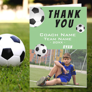 Fußball Bälle Grün Danke Trainer Foto