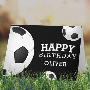 Fußball Bälle Sport Alles Gute zum Geburtstag Kind Karte