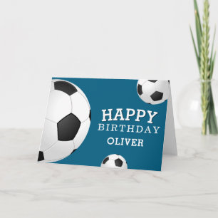 Fußball Bälle Sport Alles Gute zum Geburtstag Kind Karte