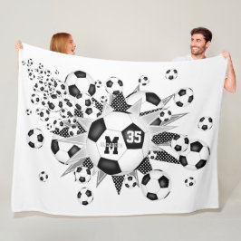 Fußball Bälle Stars Mädchen Sonderausstattung Spor Fleecedecke
