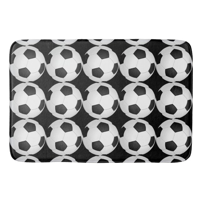 Fußball Balls Athletic Boy's Bath Mat Badematte (Vorderseite)