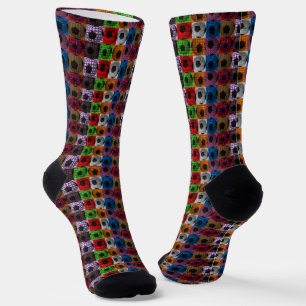 Fußball Balls Pop Kunst, Crew Socken