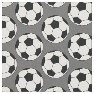 Fußball Balls Sportgrau Stoff