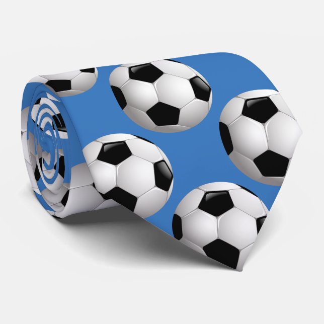 Fußball Balls Sportsman Krawatte (Gerollt)