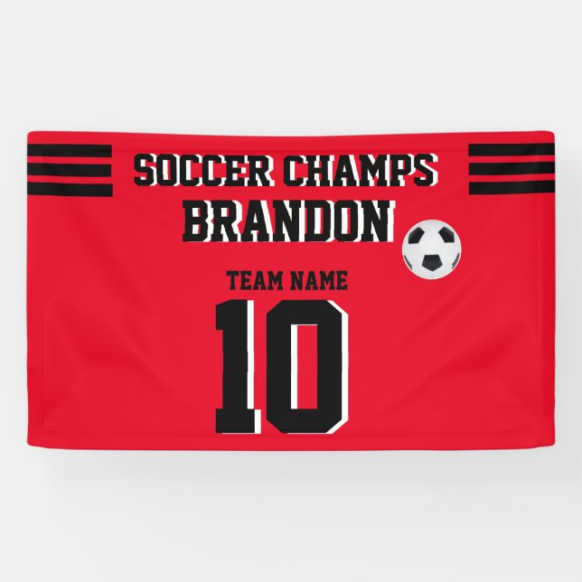Fußball-Banner fuchiablack personalisiert-Player-G Banner (Horizontal)