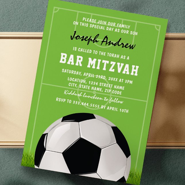 Fußball-Bar Mitzvah | Fußball Mitzvah Einladung (Von Creator hochgeladen)