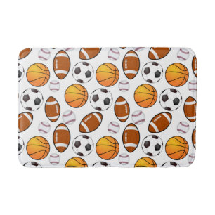 Fußball Baseball Basketball Sportsthema Badematte
