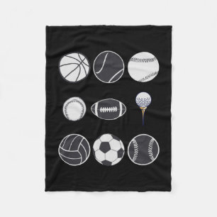 Fußball Baseball Fußball Volleyball Basketball Fleecedecke