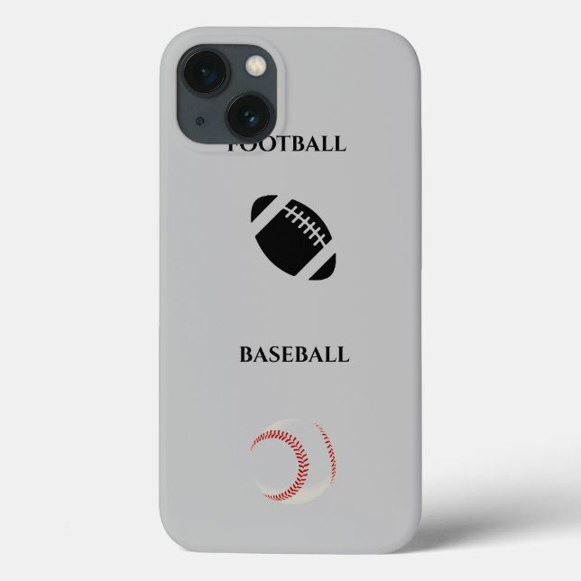Fußball/Baseball iPhone/iPad Gehäuse! Case-Mate iPhone Hülle (Rückseite)