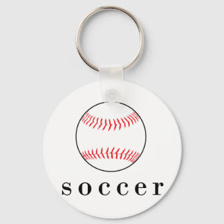 Fußball Baseball Lustig Komisches Sport T-Shirt Schlüsselanhänger