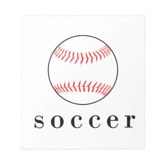 Fußball Baseball Lustiges Komisches Sport T-Shirt Notizblock