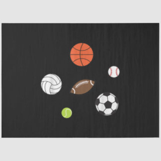 Fußball Basketball Baseball Sportfan Seidenpapier