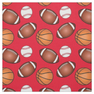 Fußball-, Basketball-und Baseball-Liebe Stoff