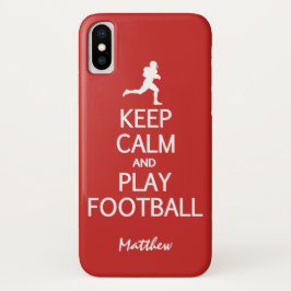 Fußball Behalte Beruhigung individuelle Name- und  Case-Mate iPhone Hülle