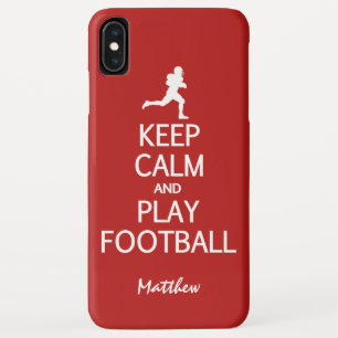 Fußball Behalte Beruhigung individuelle Name- und  Case-Mate iPhone Hülle