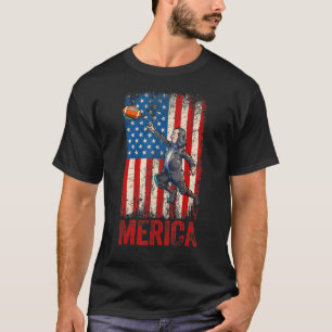 Fußball Benjamin Franklin 4. Juli Amerikas USA T-Shirt