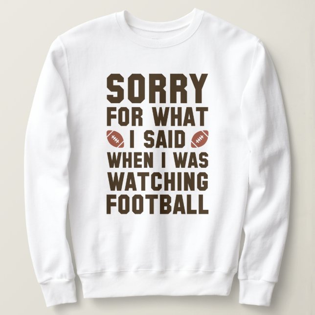 Fußball beobachten sweatshirt (Design vorne)
