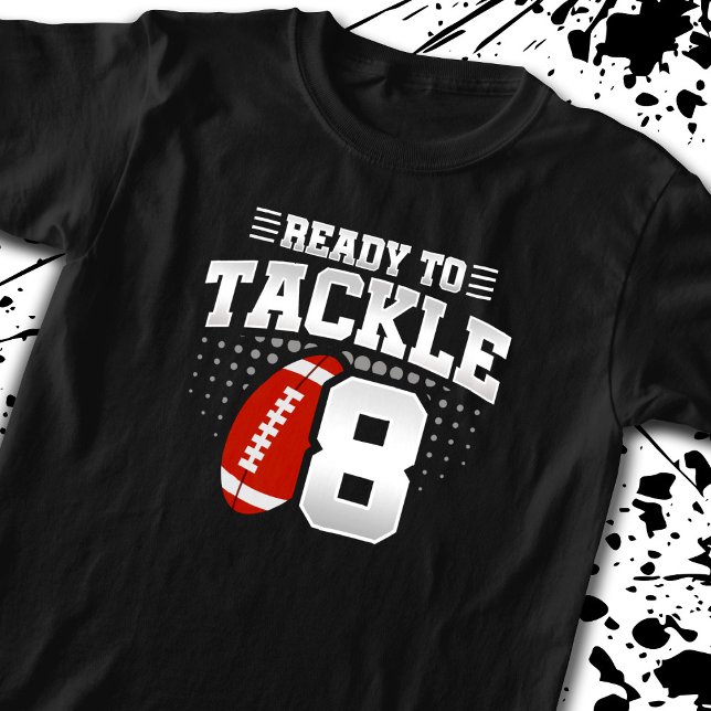 Fußball bereit 8 Jahre Kinder 8 Jahre 8. Geburtsta T-Shirt (Von Creator hochgeladen)
