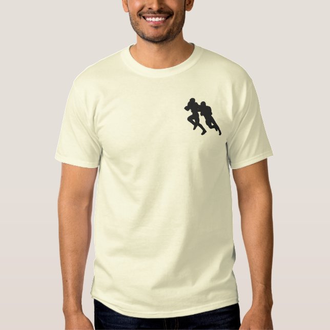 Fußball Besticktes T-Shirt (Vorderseite)