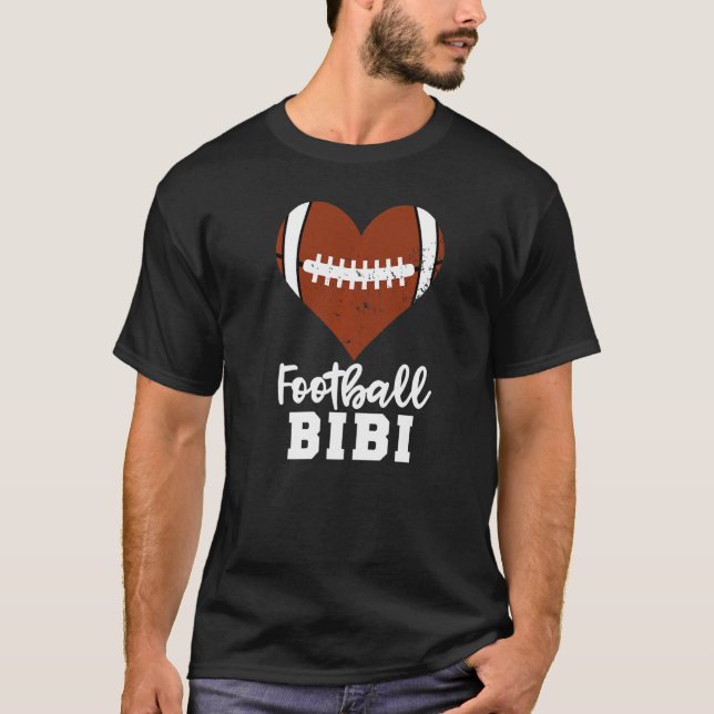 Fußball Bibi Fußball Herz Grandma Bi Bi T-Shirt (Vorderseite)