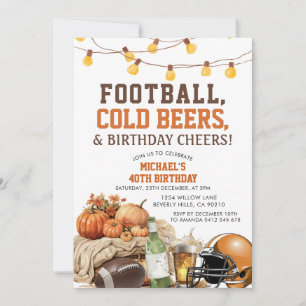 Fußball-Biere Erwachsene Männchen Geburtstag Adult Einladung