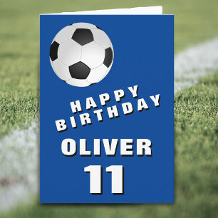 Fußball Blau Junge Alles Gute zum Geburtstag Karte