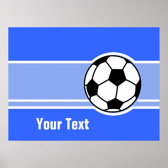 Fußball; blau poster (Vorne)