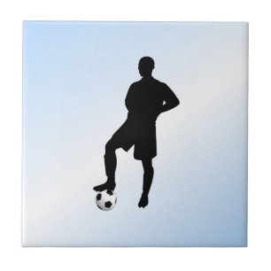Fußball blau / Sportdesign Fliese