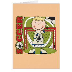 FUSSBALL - blonde Jungen-Tormann-T-Shirts und