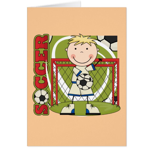 FUSSBALL - blonde Jungen-Tormann-T-Shirts und (Vorne)