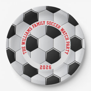 Fußball Bola 2026 Fußballparty Pappteller