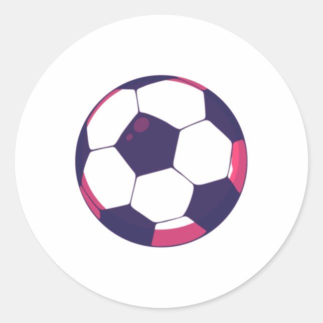 Fußball Box  Runder Aufkleber (Vorderseite)